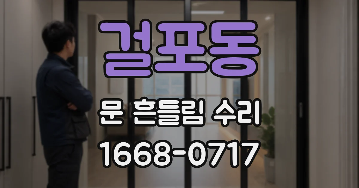 걸포동 문 흔들림 수리