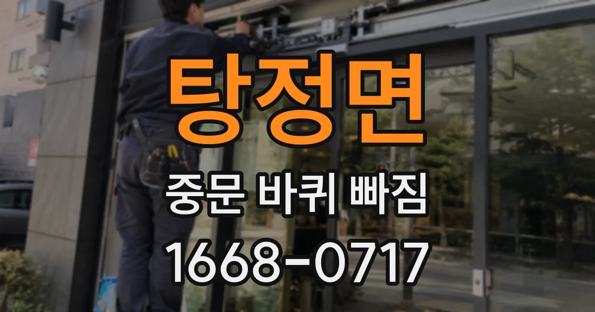 탕정면 중문 바퀴 빠짐