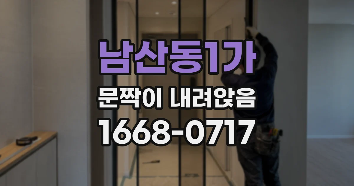 남산동1가 문짝이 내려앉음