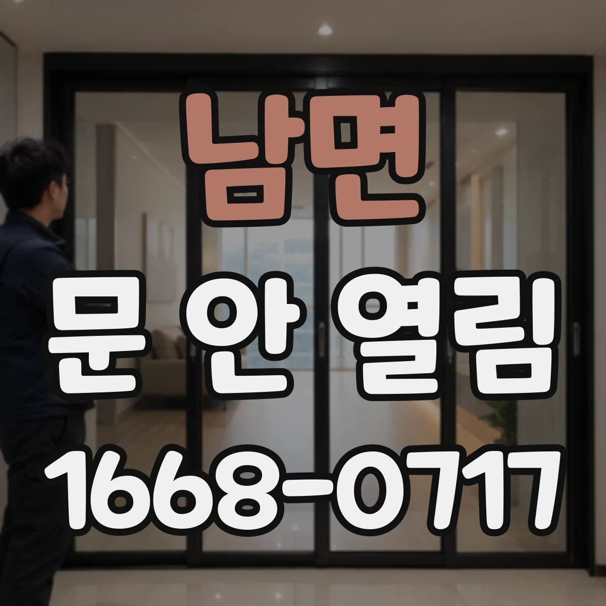 남면 문 안 열림