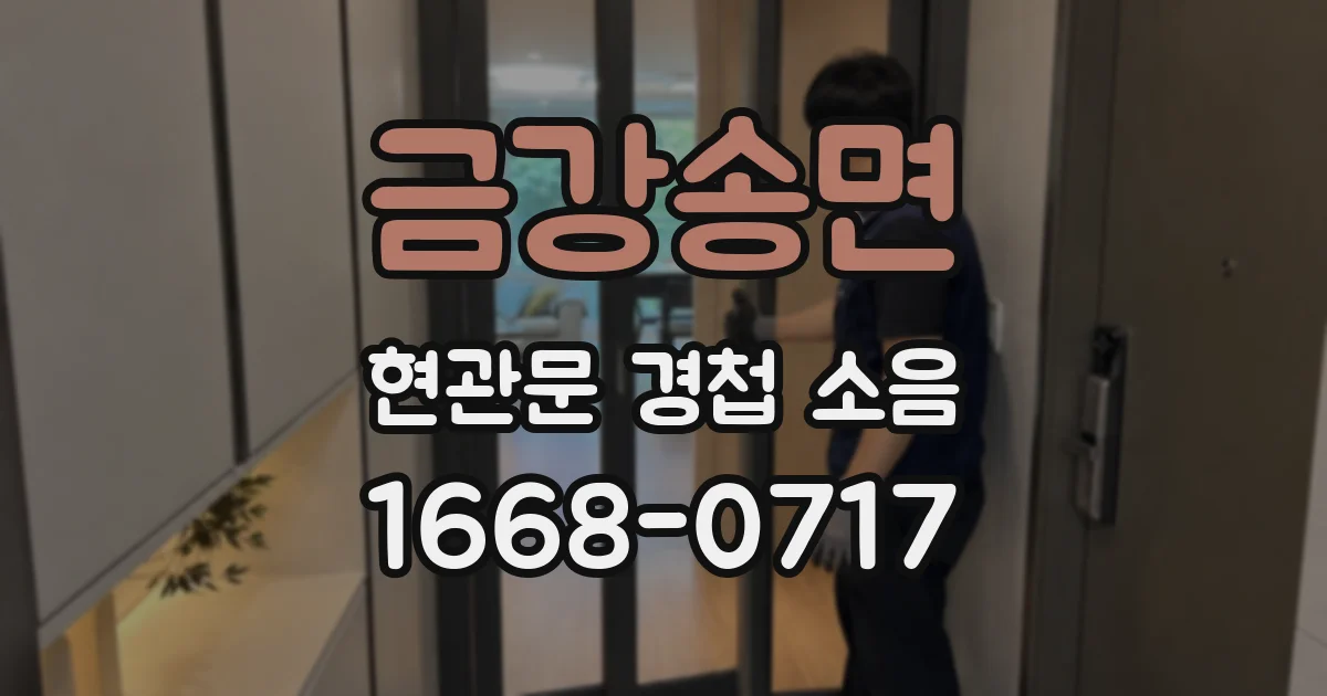 금강송면 현관문 경첩 소음