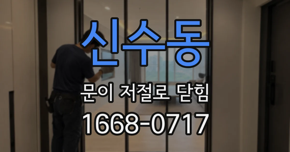 신수동 문이 저절로 닫힘