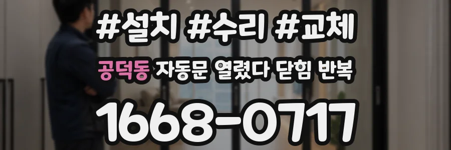 공덕동 자동문 열렸다 닫힘 반복 증상은 문이 열렸다가 즉시 닫혀 버리거나, 잠시 멈춘 뒤 다시 움직일 때 확인됩니다.