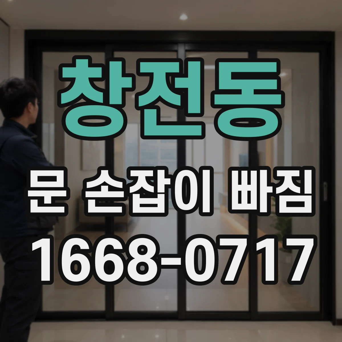 창전동 문 손잡이 빠짐