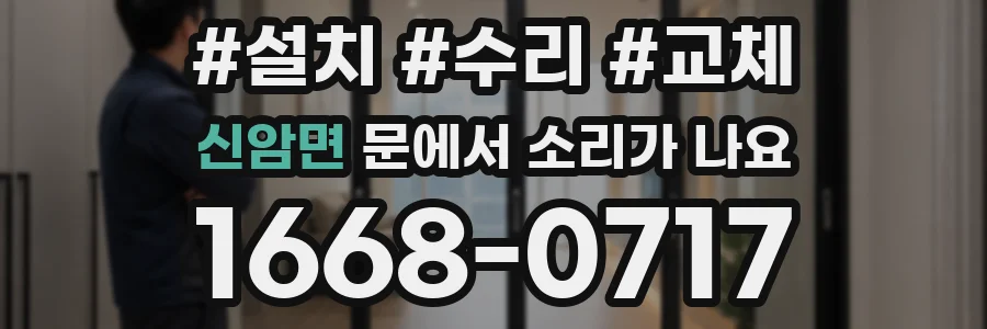 신암면 문에서 소리가 나요