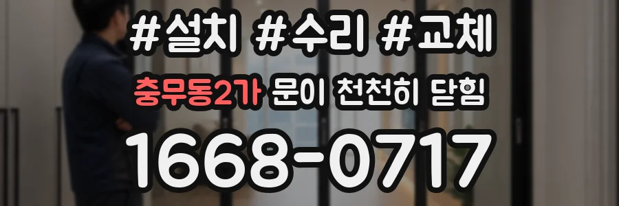충무동2가 문이 천천히 닫힘