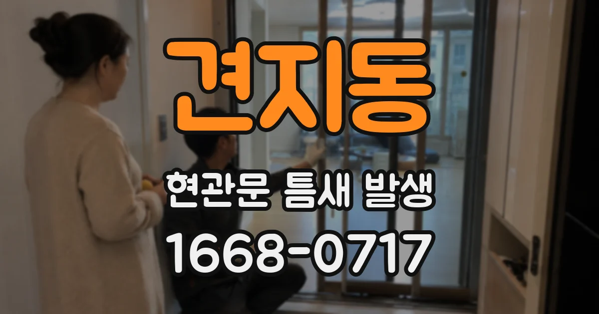 견지동 현관문 틈새 발생