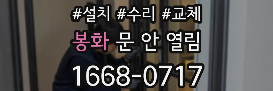 봉화 문 안 열림