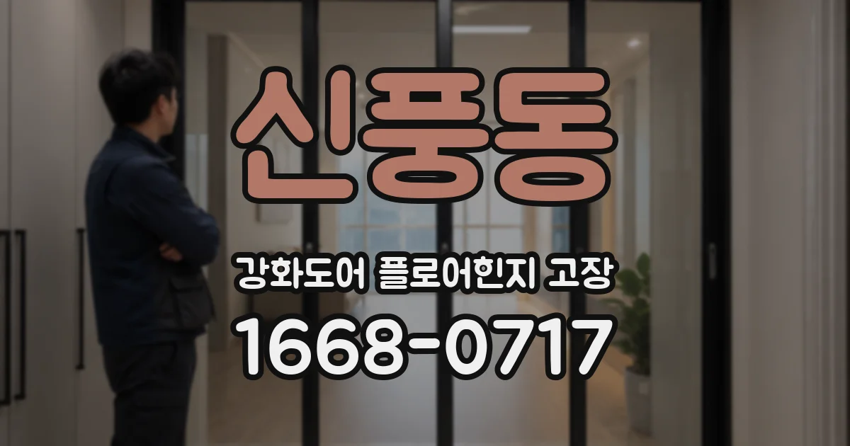 신풍동 강화도어 플로어힌지 고장