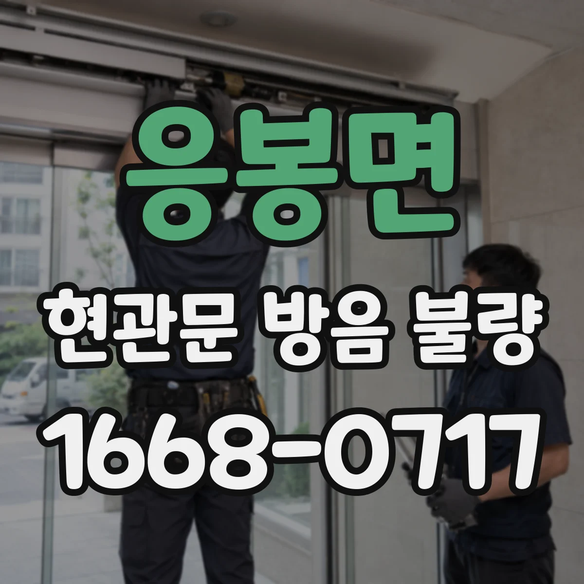 응봉면 현관문 방음 불량