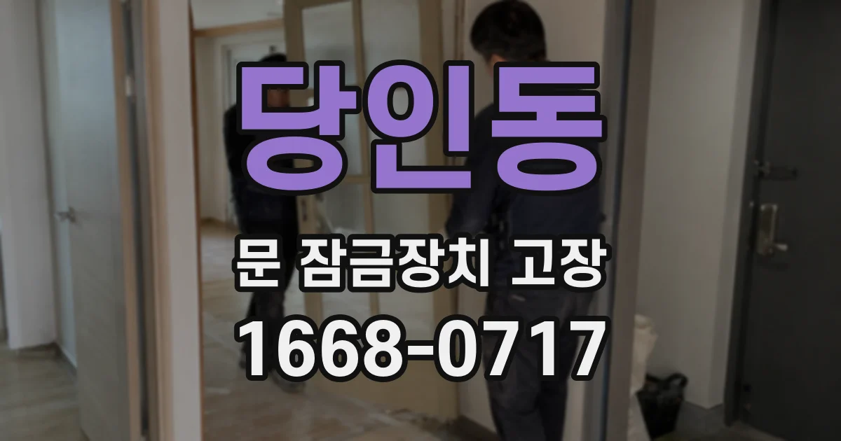 당인동 문 잠금장치 고장