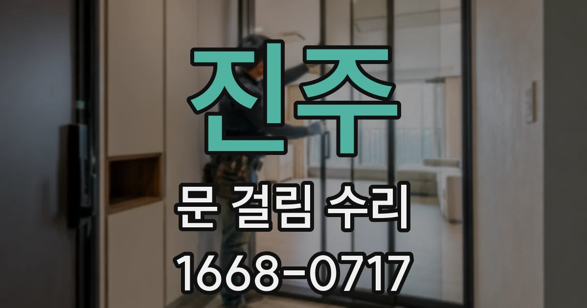 진주 문 걸림 수리