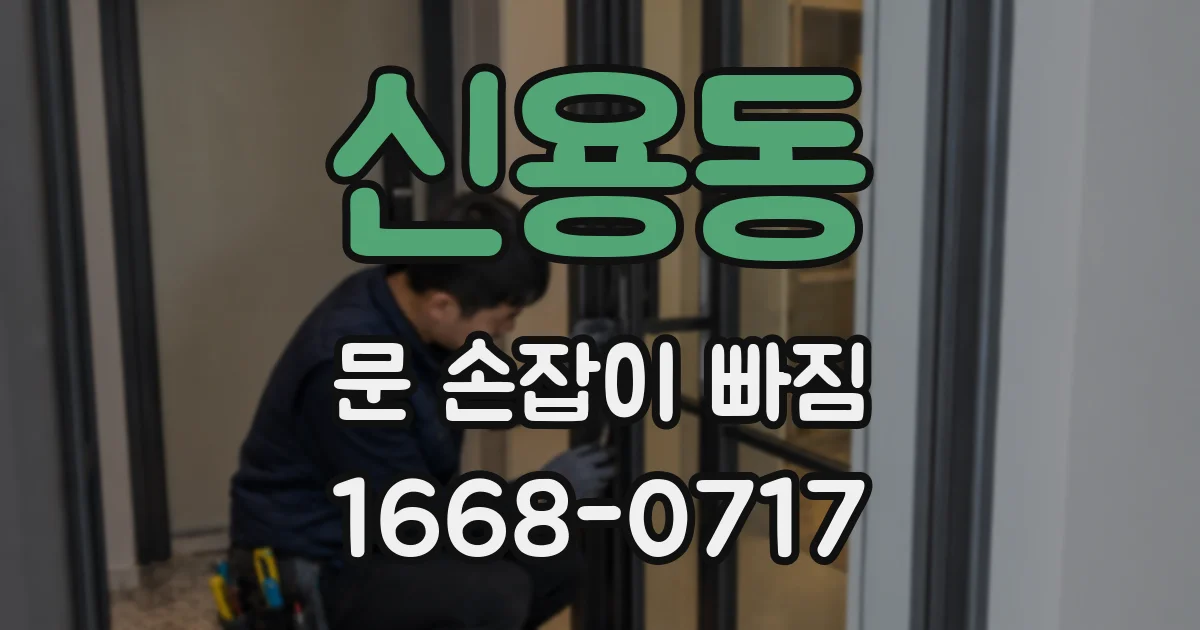 신용동 문 손잡이 빠짐