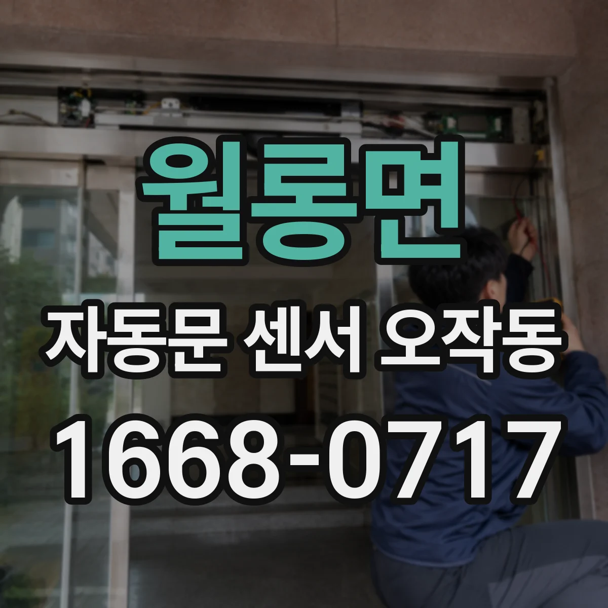 월롱면 자동문 센서 오작동