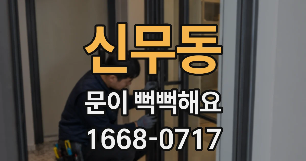신무동 문이 뻑뻑해요