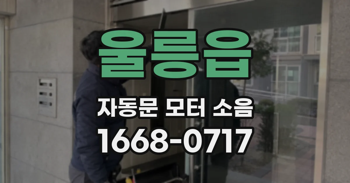 울릉읍 자동문 모터 소음