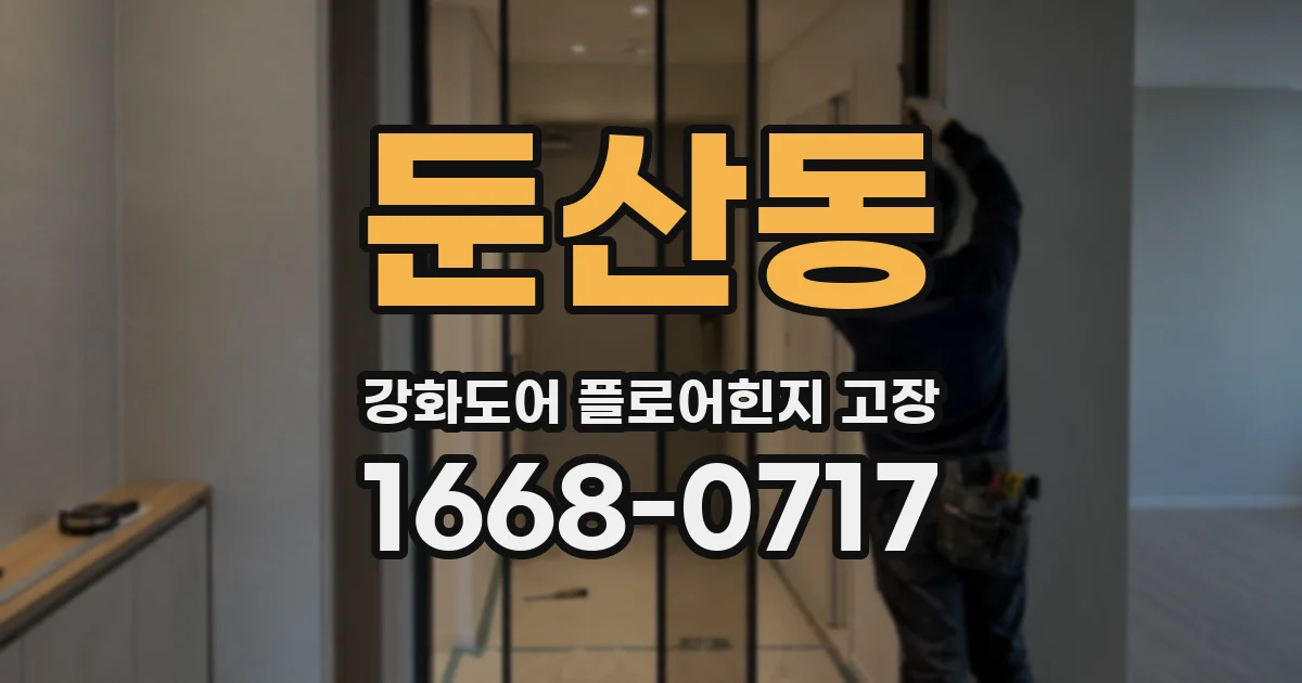 둔산동 강화도어 플로어힌지 고장