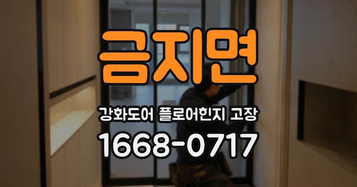 금지면 강화도어 플로어힌지 고장