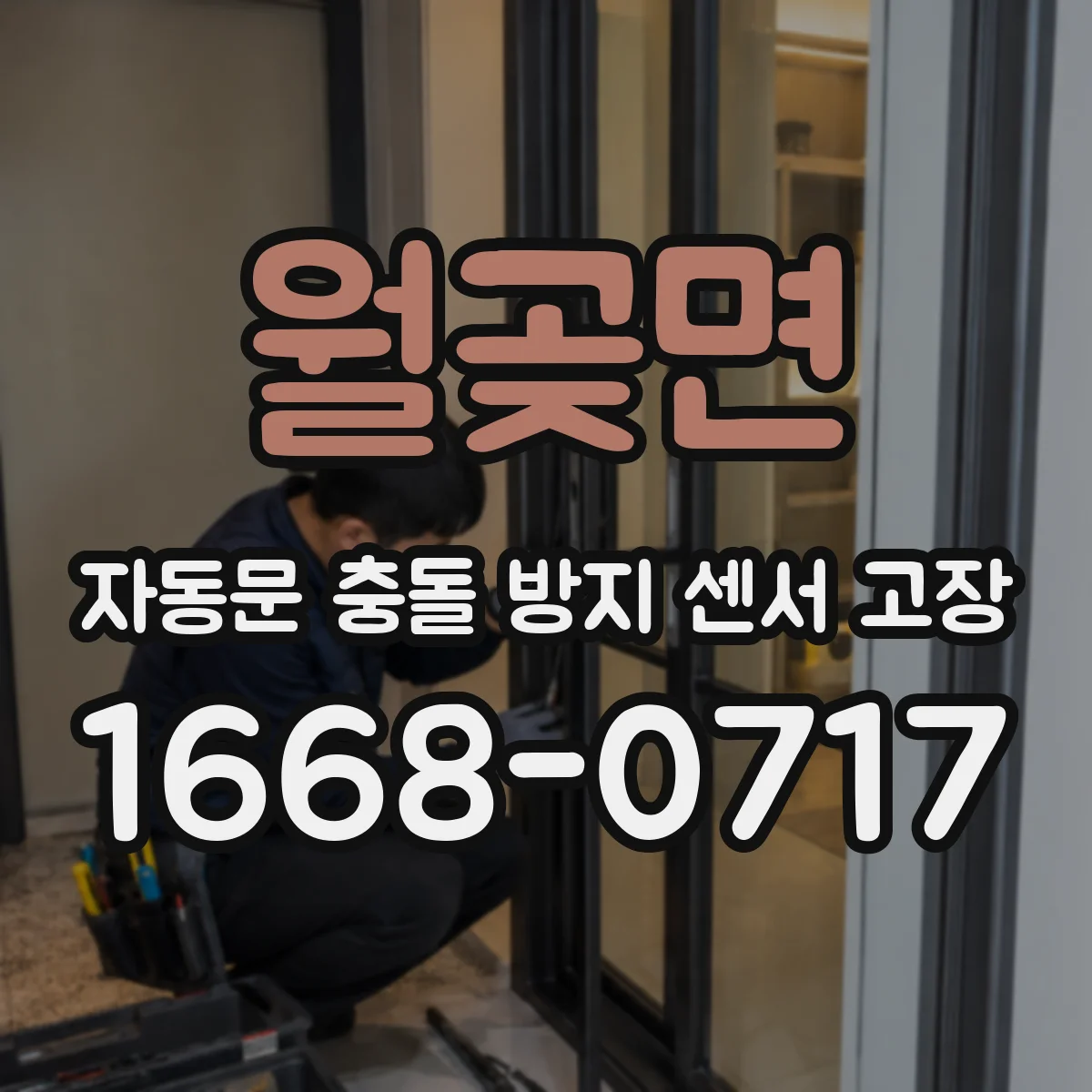 월곶면 자동문 충돌 방지 센서 고장