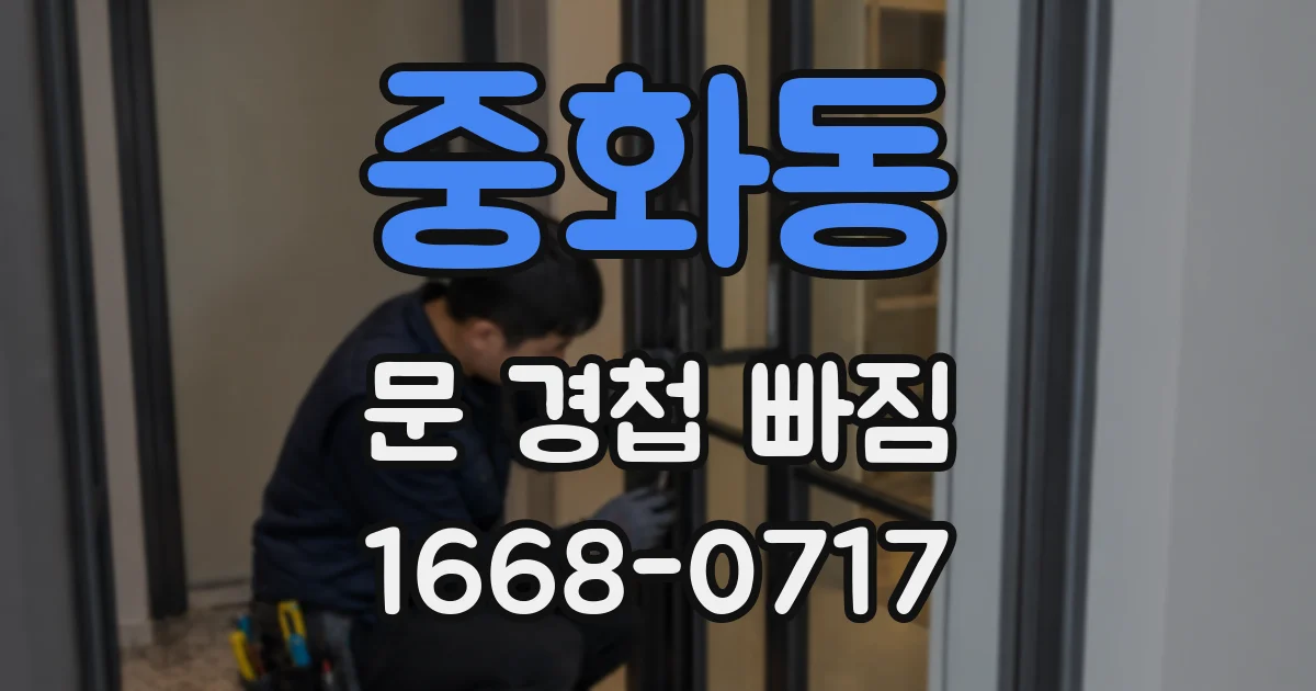중화동 문 경첩 빠짐