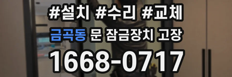 금곡동 문 잠금장치 고장