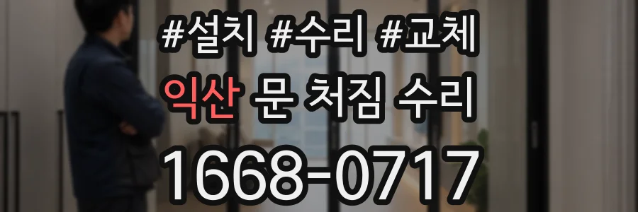 익산 문 처짐 수리