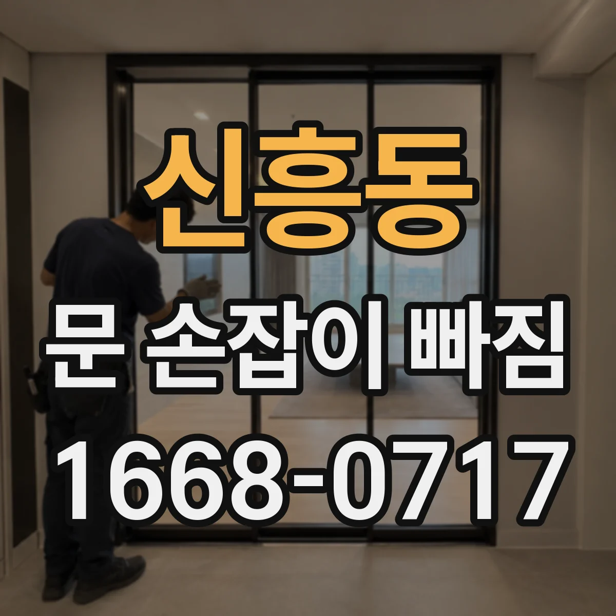신흥동 문 손잡이 빠짐