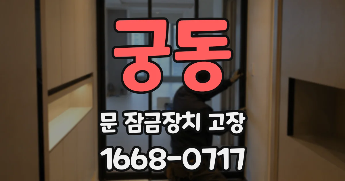 궁동 문 잠금장치 고장