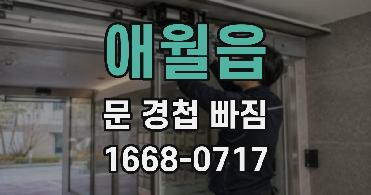 애월읍 문 경첩 빠짐