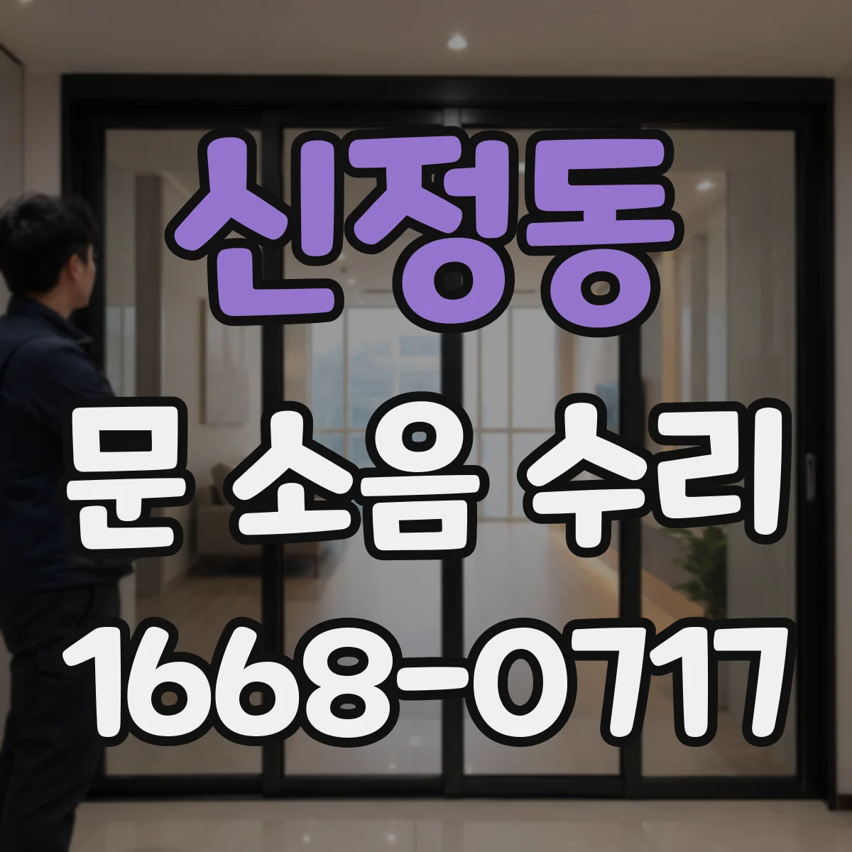 신정동 문 소음 수리