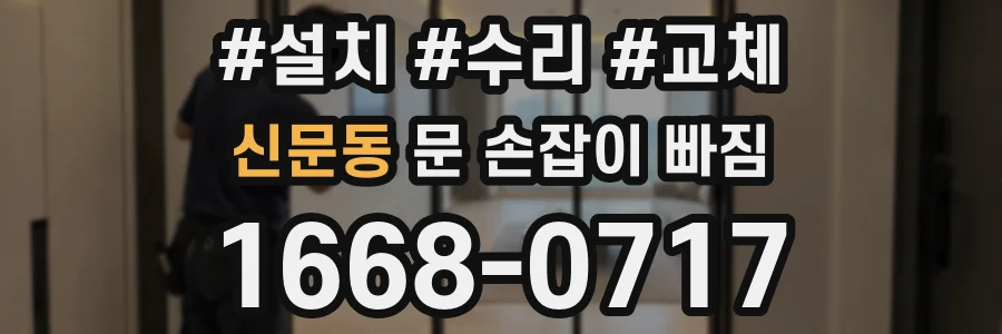 신문동 문 손잡이 빠짐