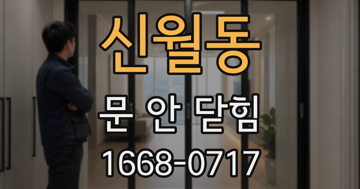 신월동 문 안 닫힘