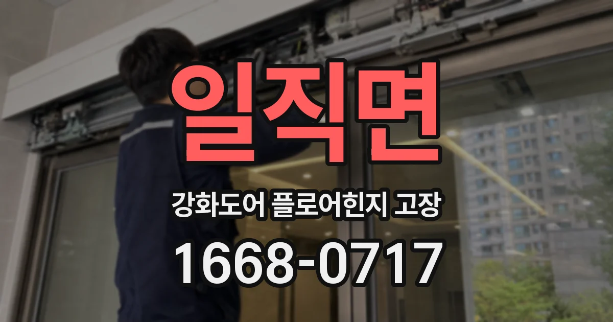 일직면 강화도어 플로어힌지 고장