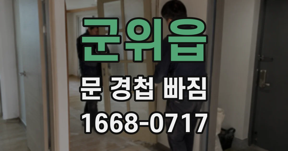 군위읍 문 경첩 빠짐