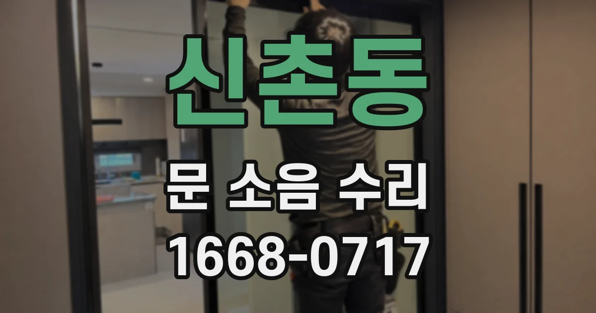 신촌동 문 소음 수리