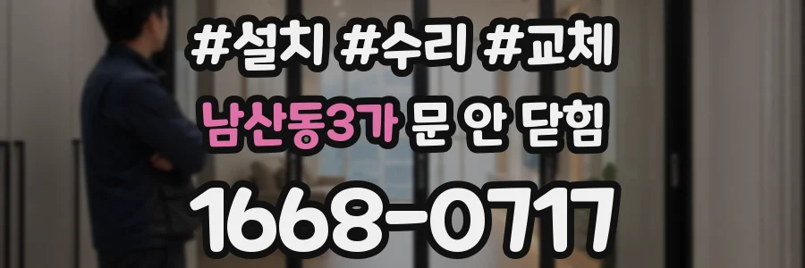 남산동3가 문 안 닫힘