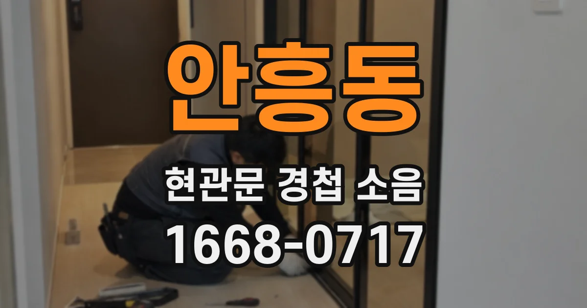안흥동 현관문 경첩 소음