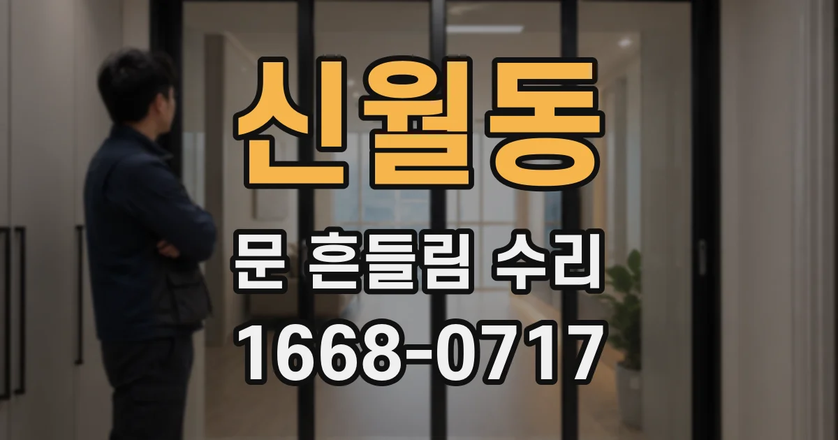 신월동 문 흔들림 수리
