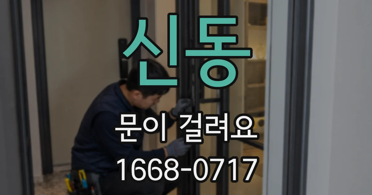 신동 문이 걸려요
