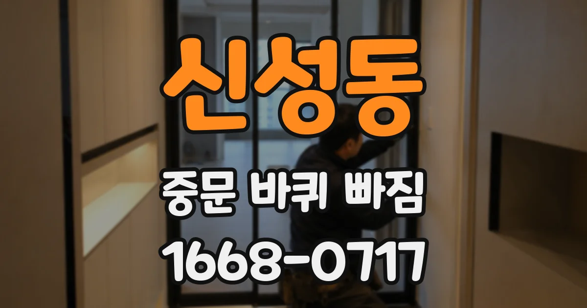 신성동 중문 바퀴 빠짐