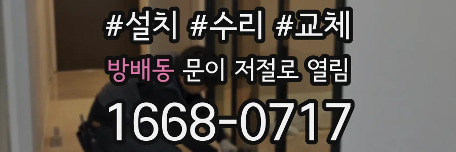 방배동 문이 저절로 열림