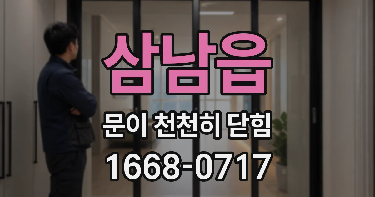 삼남읍 문이 천천히 닫힘