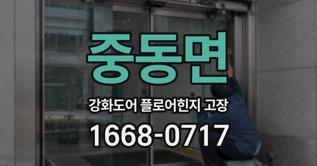 중동면 강화도어 플로어힌지 고장