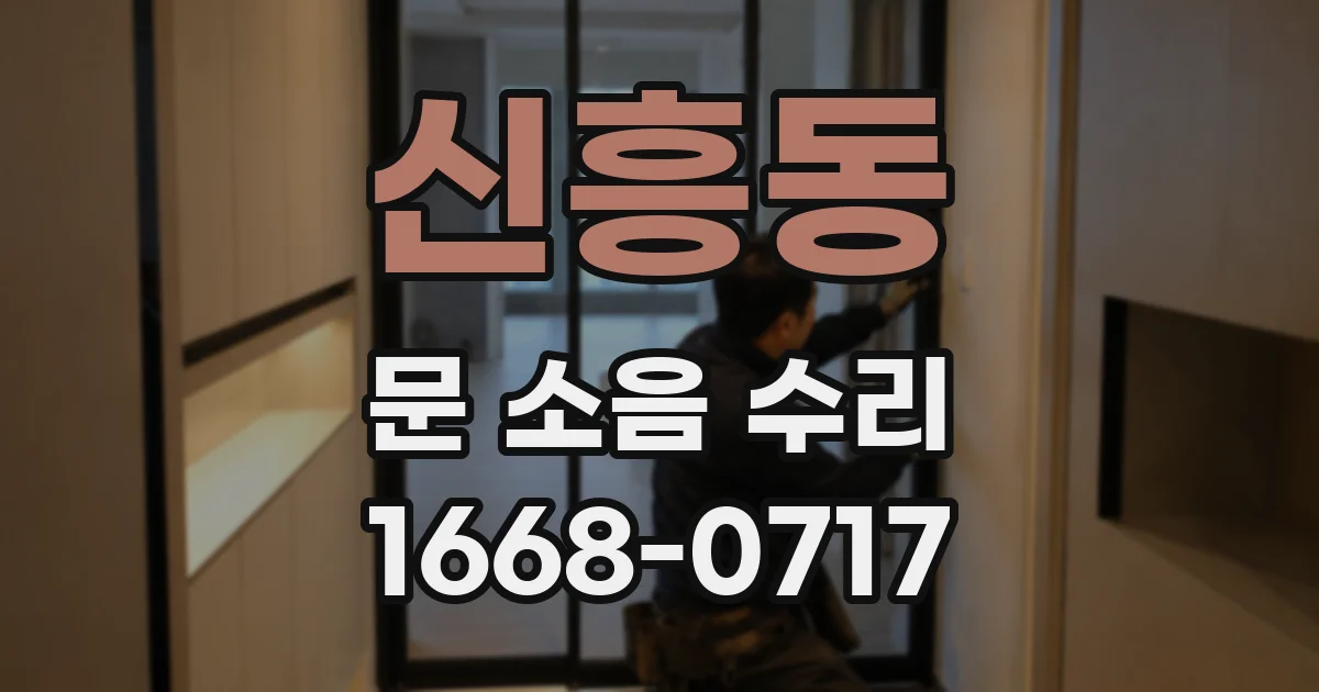 신흥동 문 소음 수리