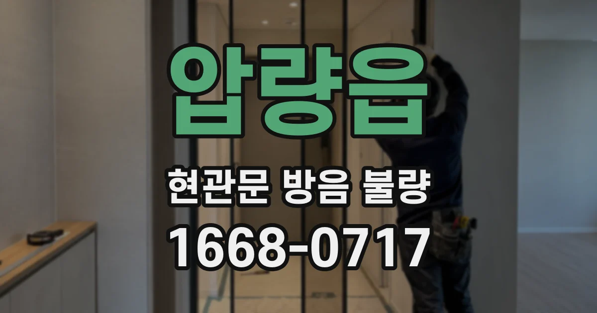 압량읍 현관문 방음 불량