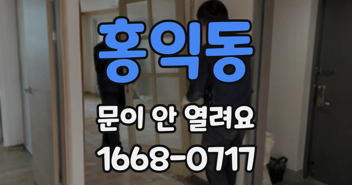 홍익동 문이 안 열려요