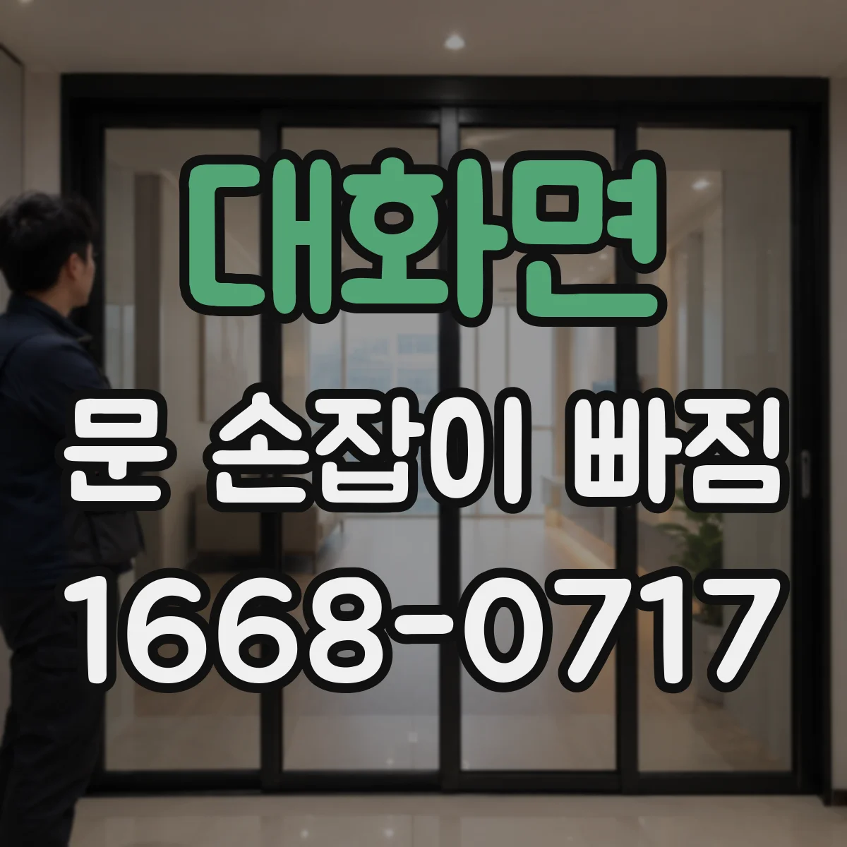 대화면 문 손잡이 빠짐