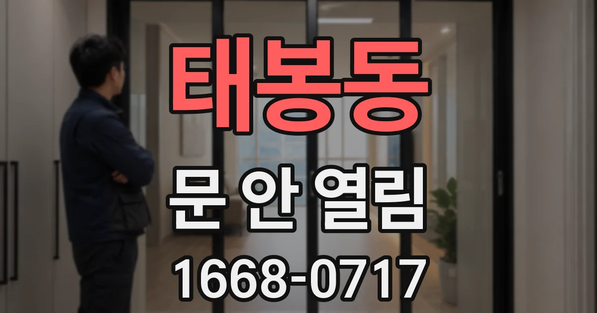 태봉동 문 안 열림