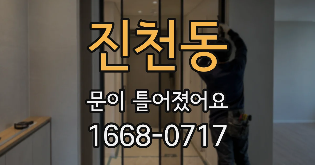 진천동 문이 틀어졌어요