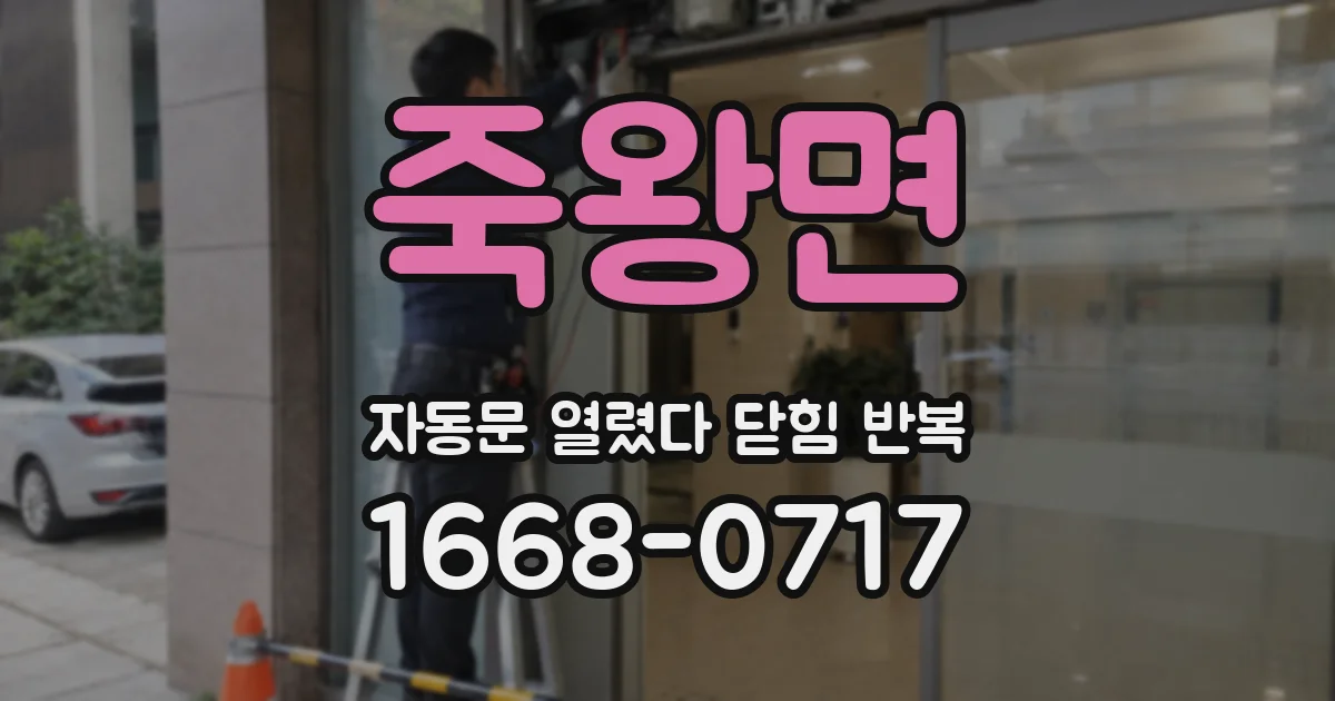 죽왕면 자동문 열렸다 닫힘 반복 증상은 문이 열렸다가 즉시 닫혀 버리거나, 잠시 멈춘 뒤 다시 움직일 때 확인됩니다.